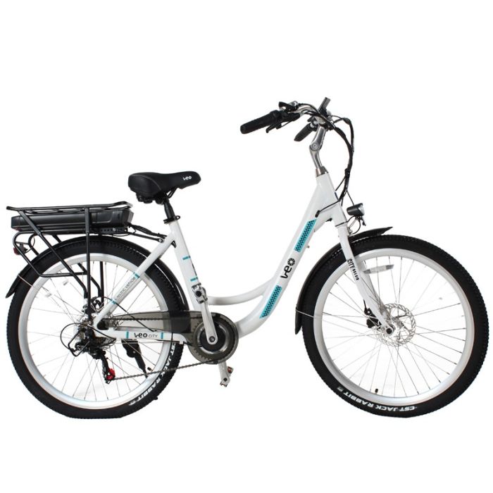 Bicyclette Electrique VEO e Bike City Blanc