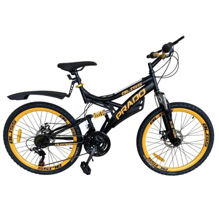 VTT Tout Suspendu WYLD Bliss Noir 26" 21 Vitesses Cadre Acier 46cm - Neuf