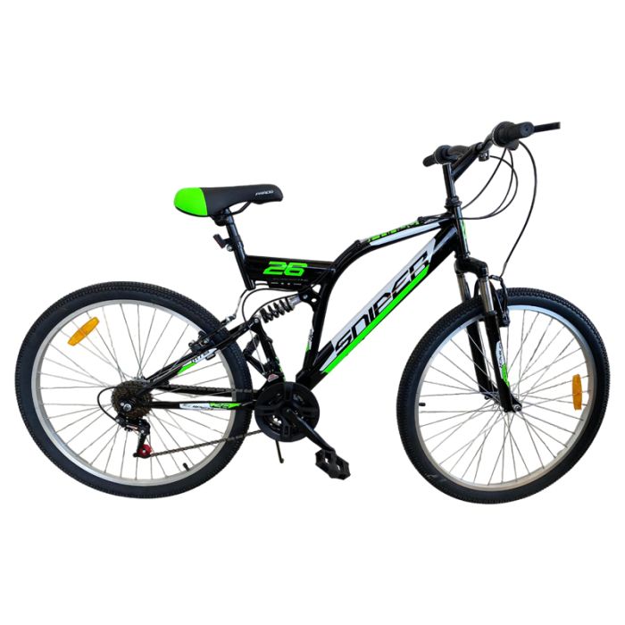 Bicyclette VTT PRADO Sniper 18 Vitesse 26'' - Noir