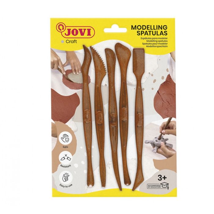 Blister avec 5 Modeleurs en Plastique JOVI Pour modelage