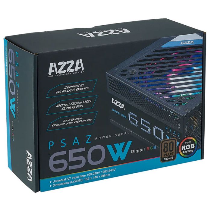 Bloc D'alimentation AZZA PSAZ 650W 80+Bronze ARGB