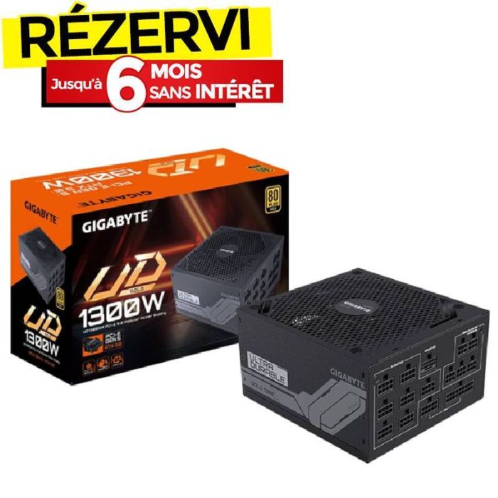 Bloc D'Alimentation GIGABYTE ATX GP-UD1300GM PCIe-5 1300W 80+ Gold