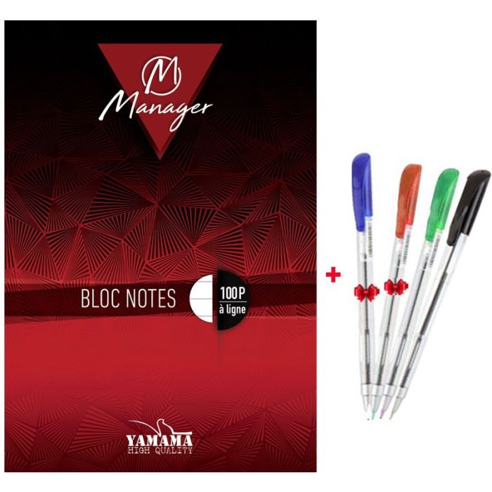 Bloc Manager YAMAMA 50 Feuilles GM à lignes 