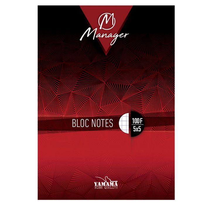 Bloc Note YAMAMA Manager 100 feuilles PM 5/5 80g 