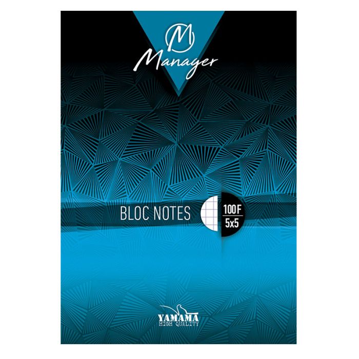 Bloc Note YAMAMA Manager A4 100 feuilles GM 5/5 80g 