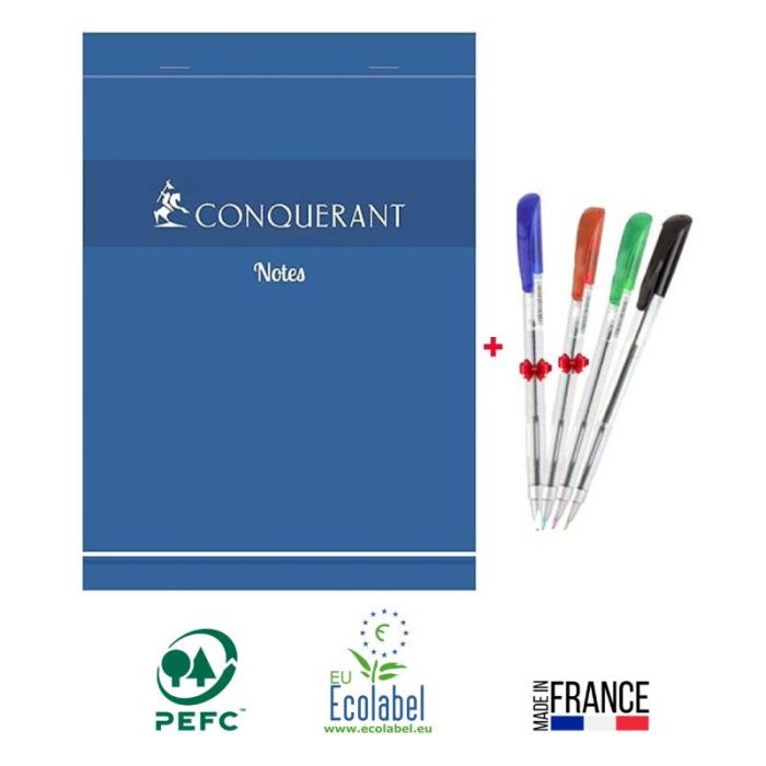 Bloc Notes CONQURANT A4 200 Pages 5/5 60Gr
