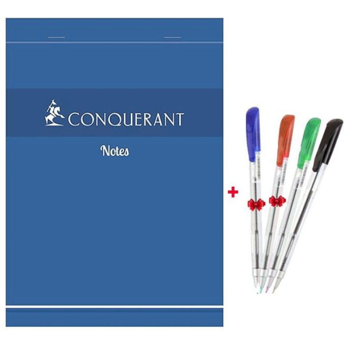 Bloc Notes CONQURANT A4 200 Pages 5/5 60Gr 