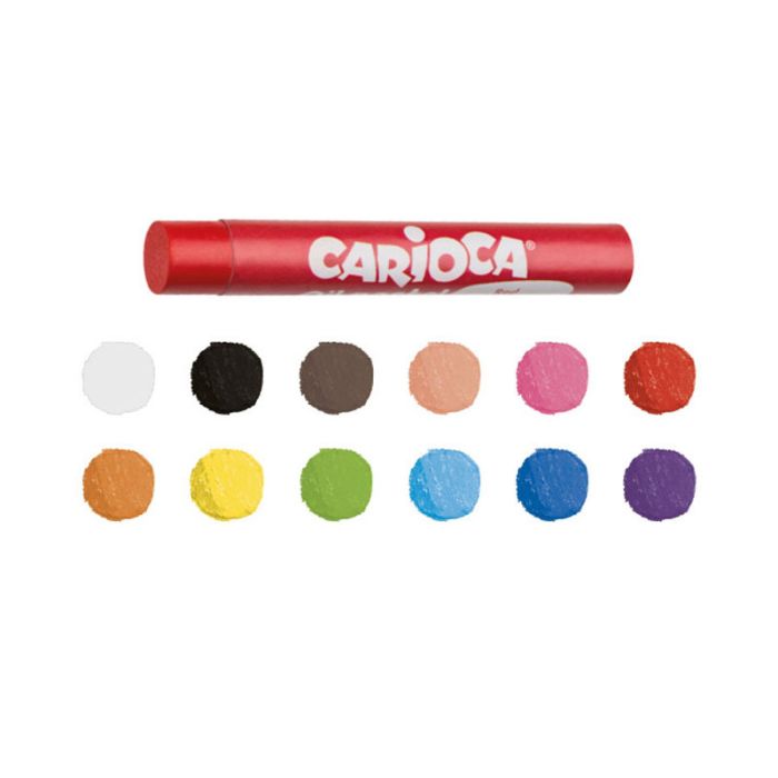 Boîte de 12 Crayons à l'huile CARIOCA Maxi (43277)