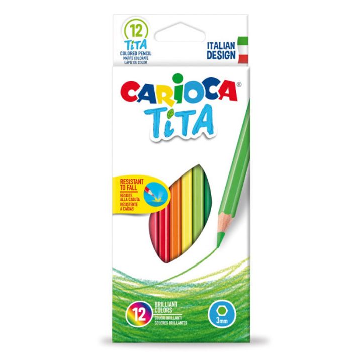 Boîte de 12 Crayons de couleur CARIOCA TITA