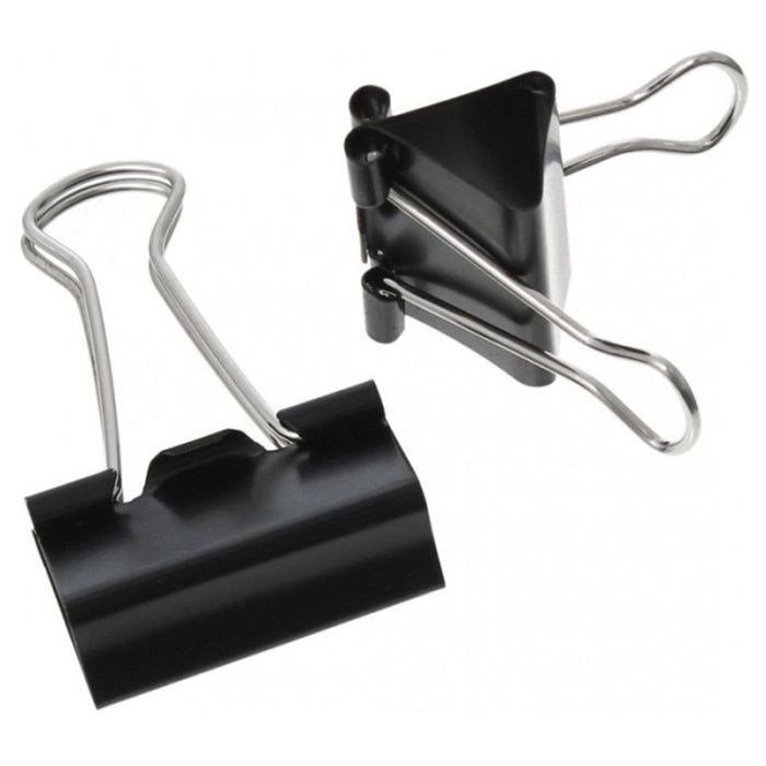 Boîte de 48 Pinces Binder Clips 25mm - Noir 