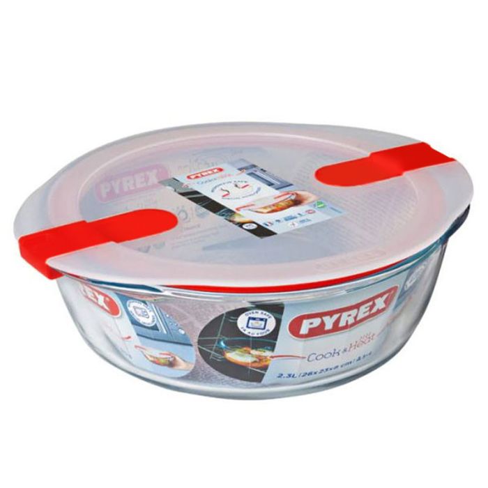 Boîte Ronde PYREX Cook&Heat Avec Couvercle 26 x 23 cm