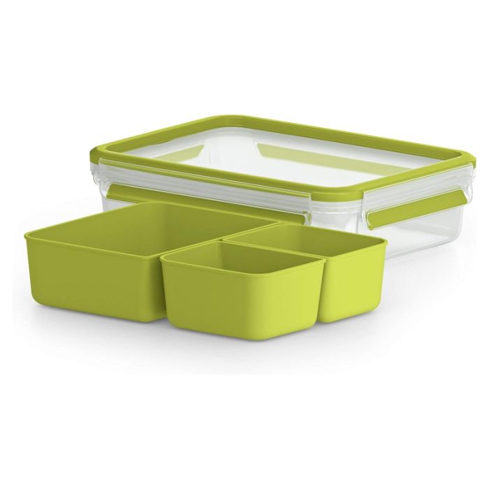 Boîte Snack TEFAL Masterseal To Go De 3 Compartiments - Vert