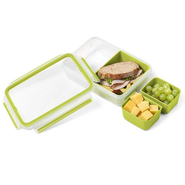 Boîte Snack TEFAL Masterseal To Go De 3 Compartiments - Vert