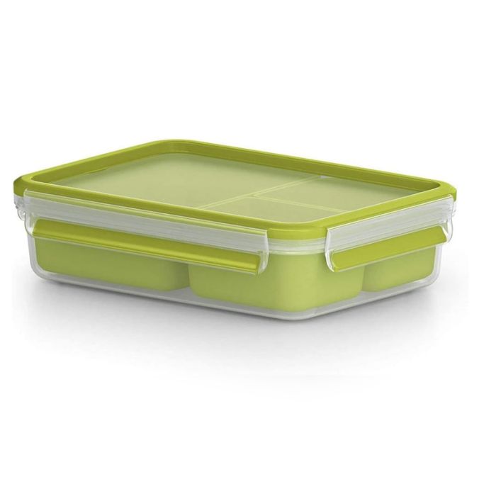 Boîte Snack TEFAL Masterseal To Go De 3 Compartiments - Vert