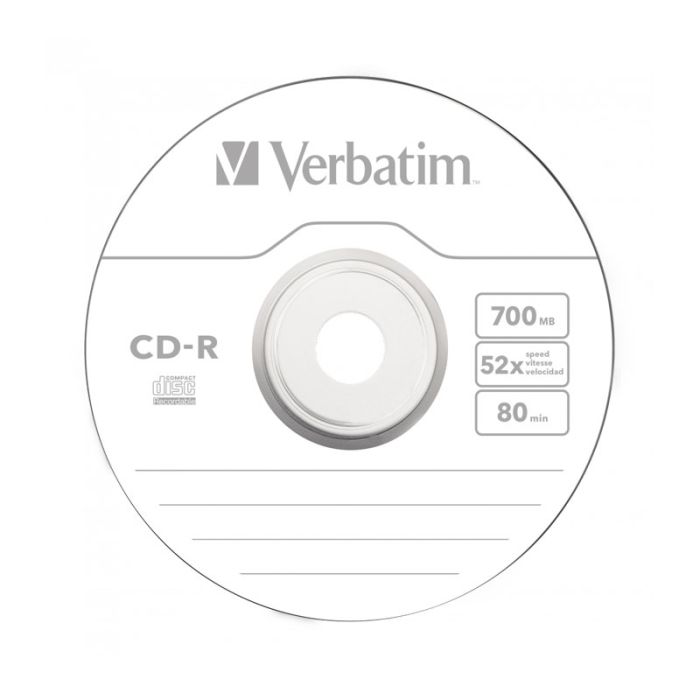 Bobine VERBATIM Spindle CD-R De 50 Pieces 52 x 700mb 