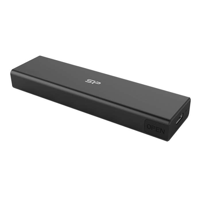 Boitier Externe SILICON POWER PD60 POUR SSD NVME M.2 USB3.2 - Noir