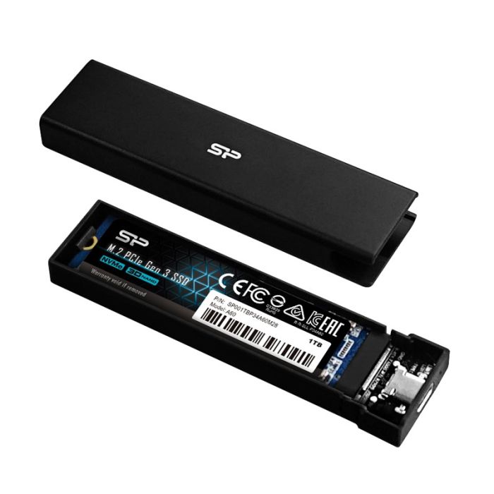 Boitier Externe SILICON POWER PD60 USB 3.2 POUR SSD NVME M.2 