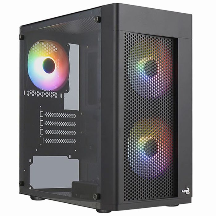 Boîtier Gamer AEROCOOL Hexform V2 Mini tour 3FAN FRGB - Noir