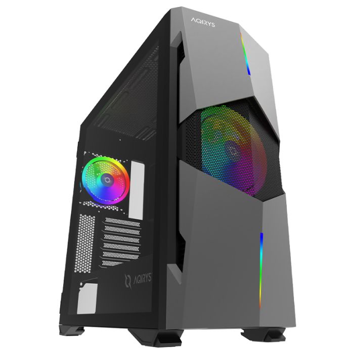 Boitier Gamer AQIRYS BETELGEUSE Moyen Tour RGB – Gris