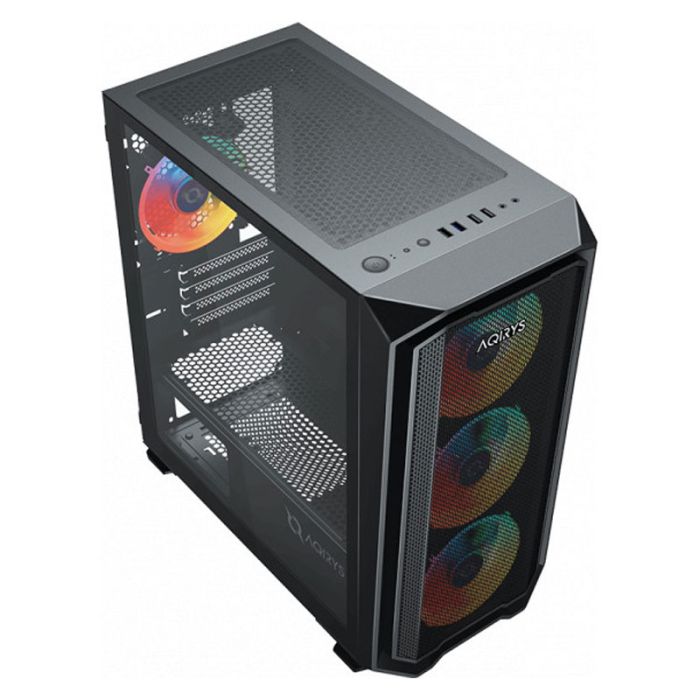 Boitier Gamer AQIRYS WEZEN Mini Tour MATX 4 FANS RGB - Noir 