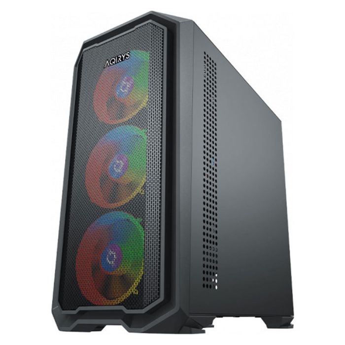 Boitier Gamer AQIRYS WEZEN Mini Tour MATX 4 FANS RGB - Noir 