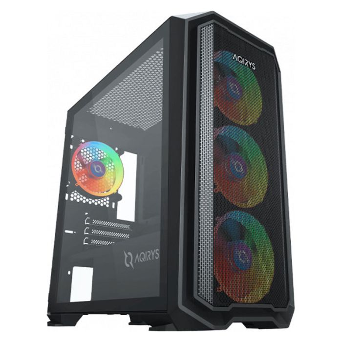 Boitier Gamer AQIRYS WEZEN Mini Tour MATX 4 FANS RGB - Noir 