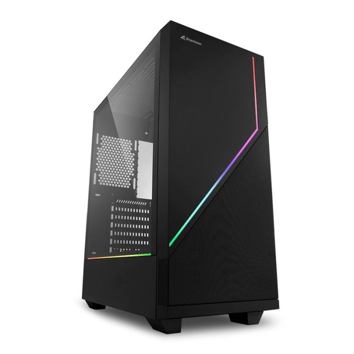 Boîtier Gamer SHARKOON FLOW RGB Moyen Tour - Noir