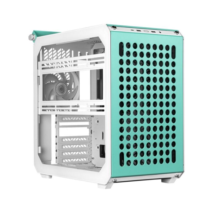 Boîtier PC Gamer COOLER MASTER Qube 500 Flatpack Macaron Edition - Blanc