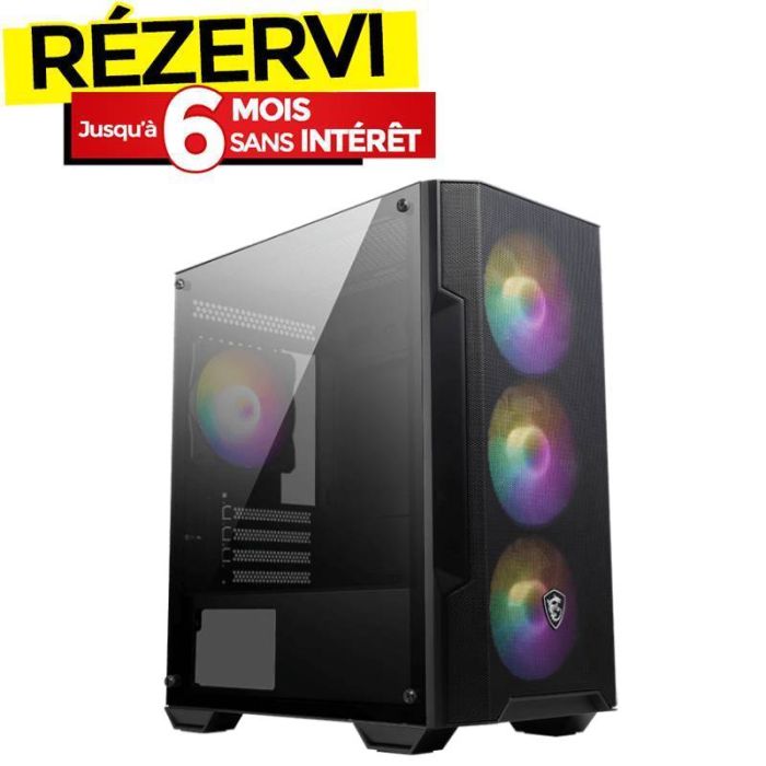 Boîtier PC Gamer MSI Mag FORGE M100A - Noir