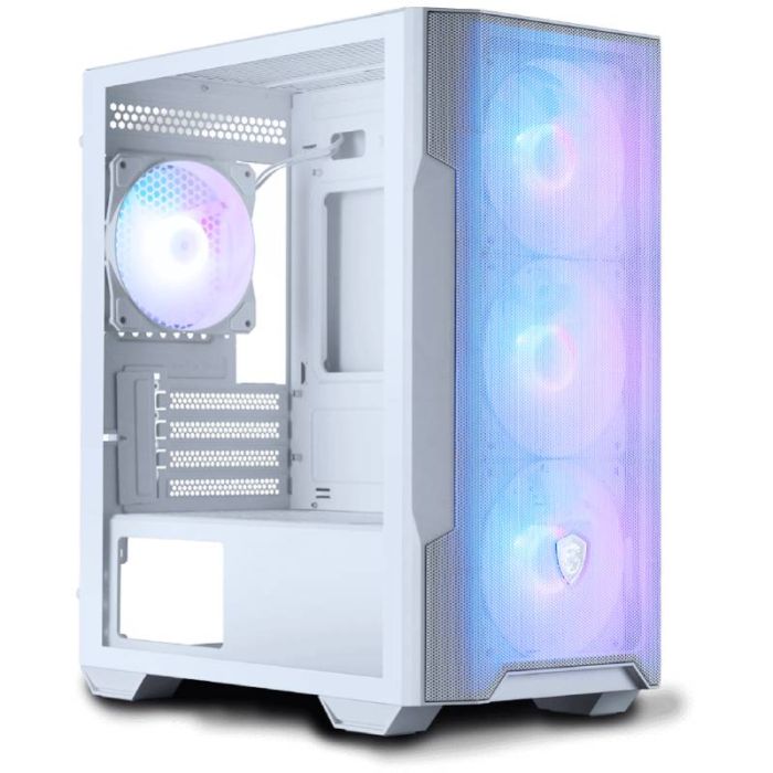Boîtier PC Gamer MSI Mag FORGE M100R - Blanc (306-7G20W21-HH9)