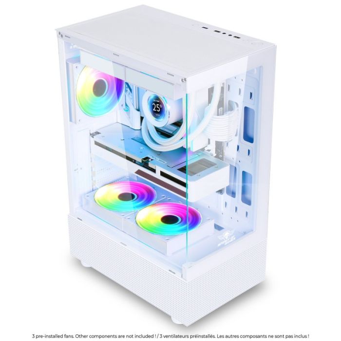 Boîtier PC Gamer SPIRIT OF GAMER SPECTRA ARTIC ARGB - Blanc