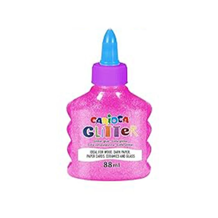 Bouteille colle Glitter CARIOCA 88ml Rose