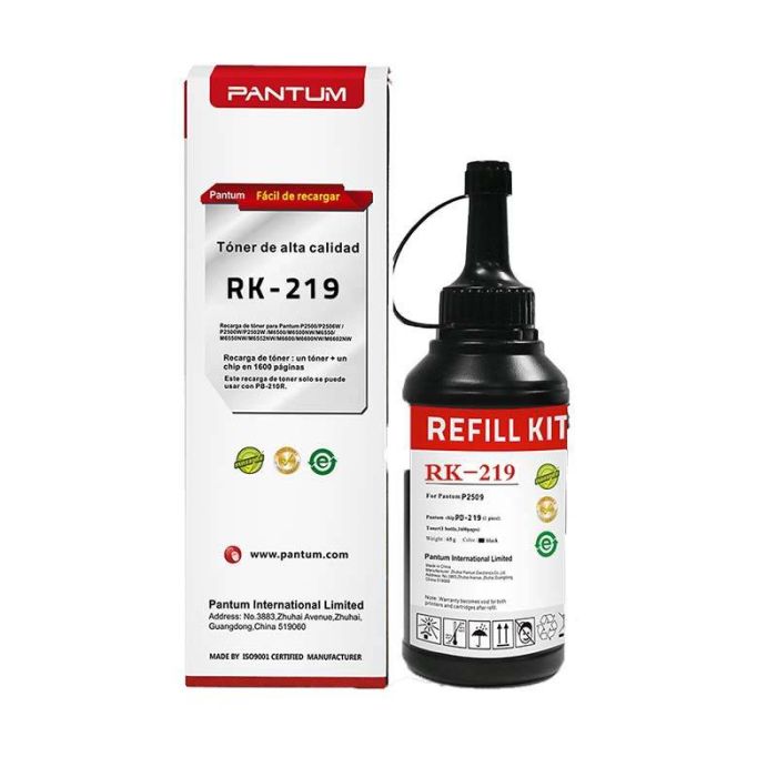 Bouteille d'encre Adaptable PANTUM RK-219- Noire