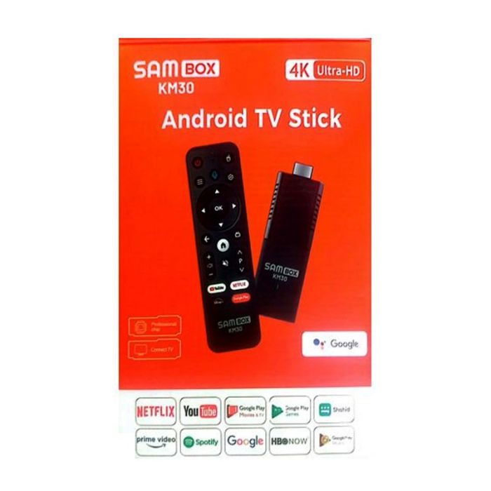 Box TV Android SAMBOX KM30 4K 2Go 16Go + 2 Abonnements 12 Mois