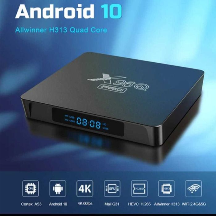 Box TV Android X96Q Pro 4Go 64Go