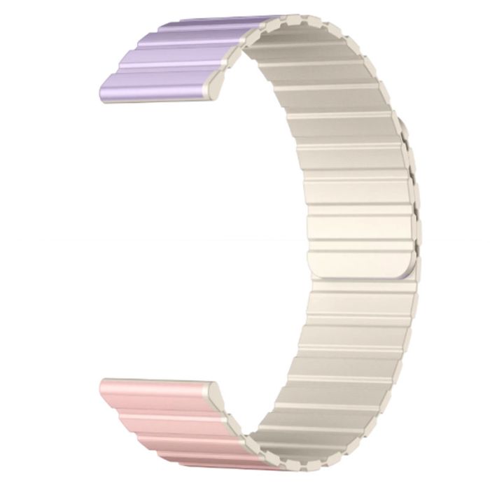 Bracelet Magnétique KIESLECT Pour Montres 22MM - Rose& Violet& Khaki