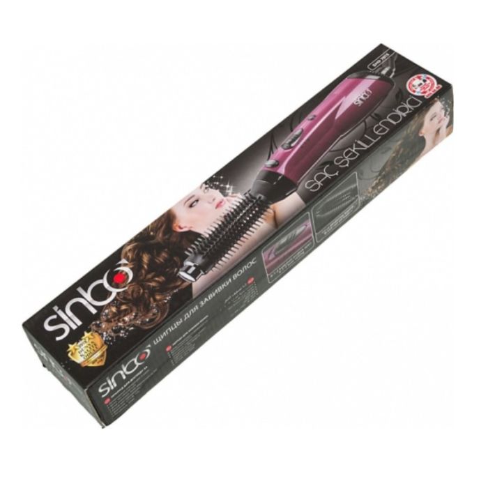 Brosse Chauffante SINBO SHD 7013 - Noir&Rose 