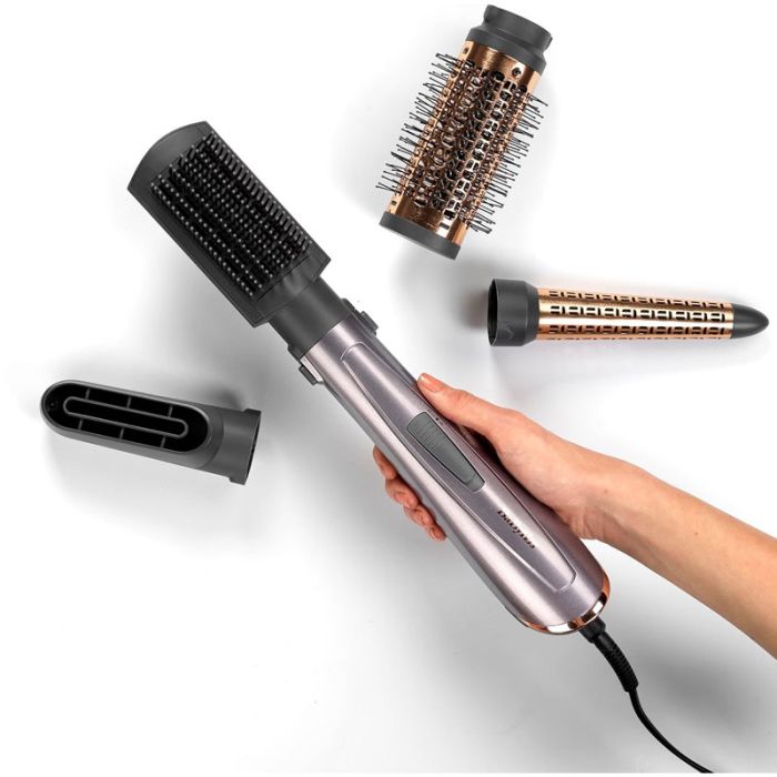 Brosse Soufflante BABYLISS Air Style AS136E Avec Accessoires - Gris