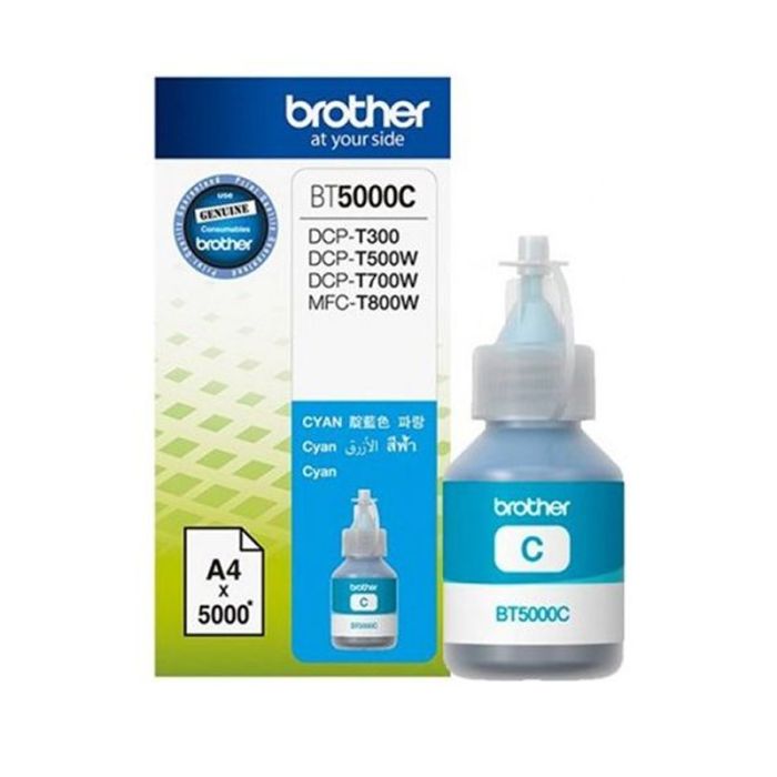 Bouteille D'encre Original BROTHER  BT-5000 Cyan (BT-5000C)