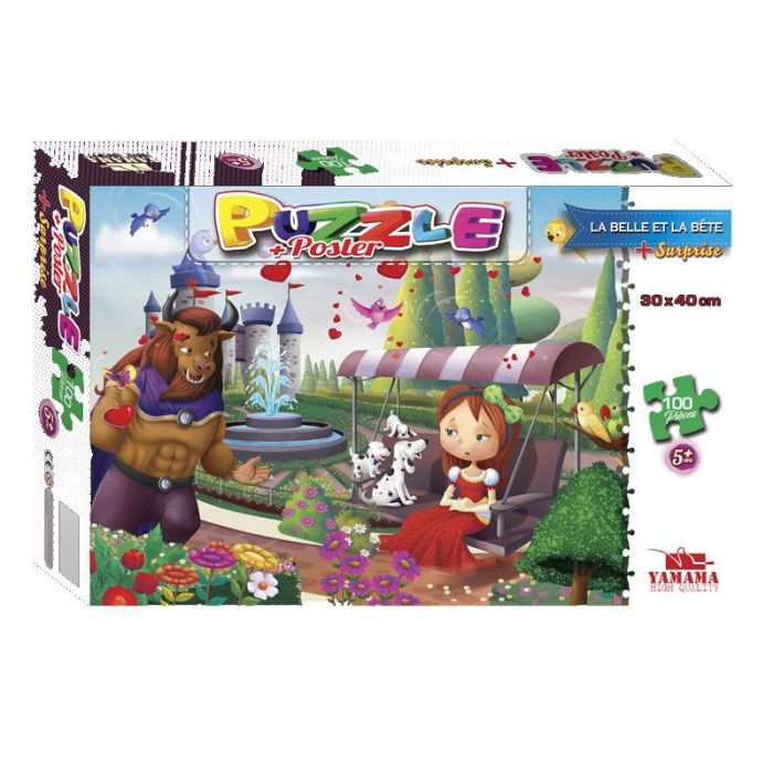 Pack De Puzzles YAMAMA DISNEY 100 pièces Plus Surprise + Livre De Coloriage Offert