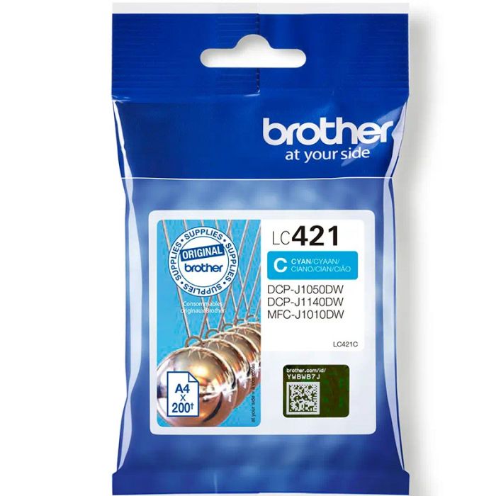 Cartouche Jet d'encre Original BROTHER LC421C - Cyan