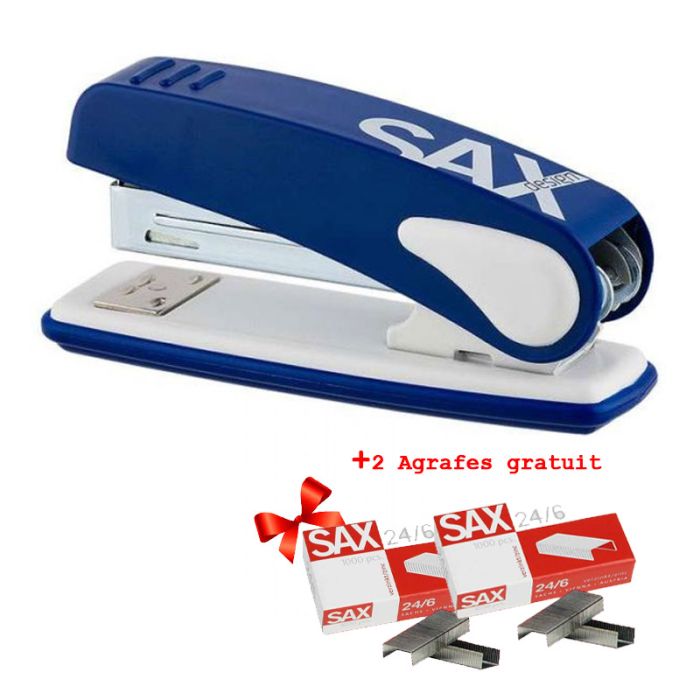 Agrafeuse SAX  + 2 x Agrafes Gratuit - Bleu (SAX239)