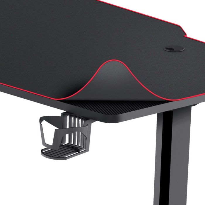 Bureau de Gaming TRUST GXT 1175 XL Avec Tapis de souris pleine surface Impérius - Noir