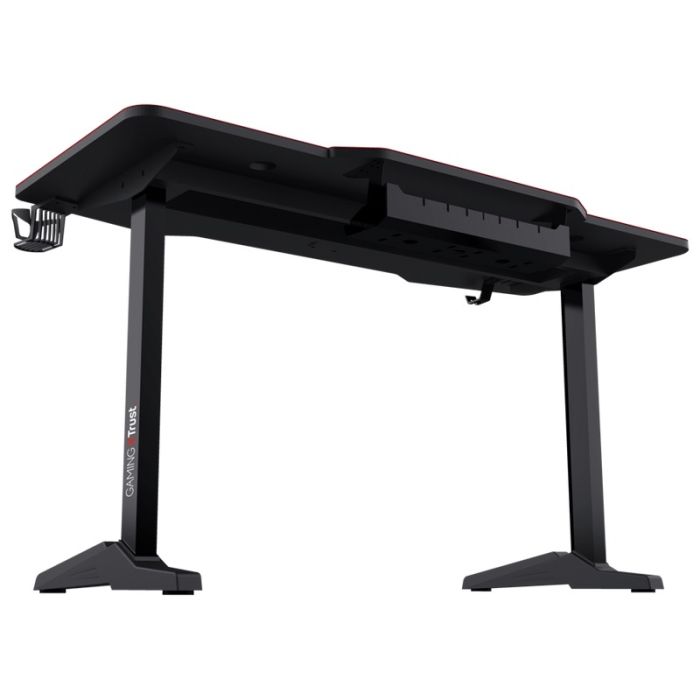 Bureau de Gaming TRUST GXT 1175 XL Avec Tapis de souris pleine surface Impérius - Noir