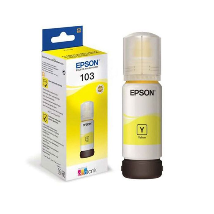 Bouteille D'encre Original EPSON ECOTANK 103 - Jaune (C13T00S44A )