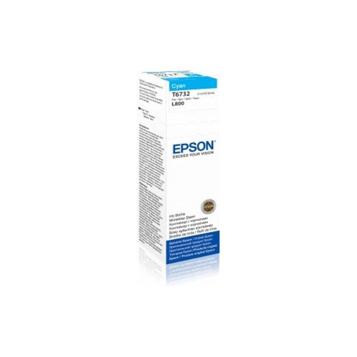 Bouteille D'encre Original EPSON T6732 70 ml - Cyan (C13T67324A)