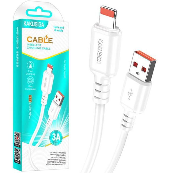 Câble De Charge KAKUSIGA USB-A VERS IOS 1M - Blanc 