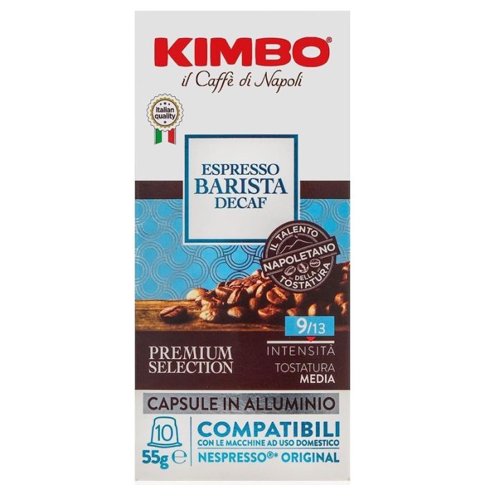 Paquet De 10 Capsules KIMBO Espresso Barista Decaf 