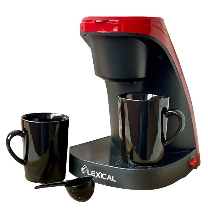 Cafetière Électrique LEXICAL LEM-0620 450Watts - Rouge