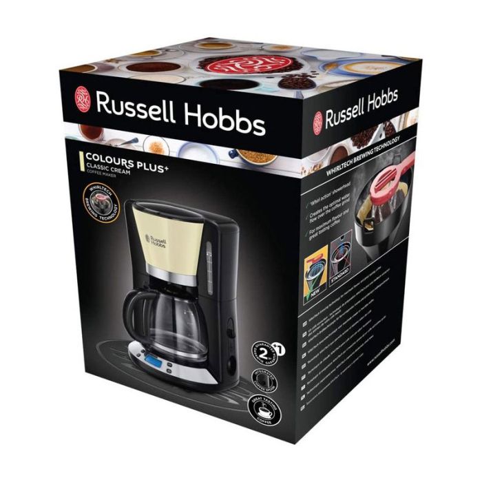 Cafetière Électrique RUSSELL HOBBS Colours Plus 1100W - Crème